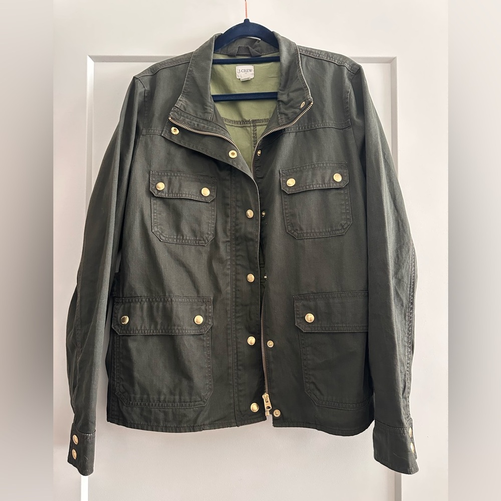 J. Crew | Olive Green Utility Jacket | Women’s Size L